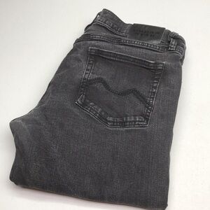 MENS URBAN STAR BLACKWASH STRAIGHT LEG JEANS 40x33 ⭐️